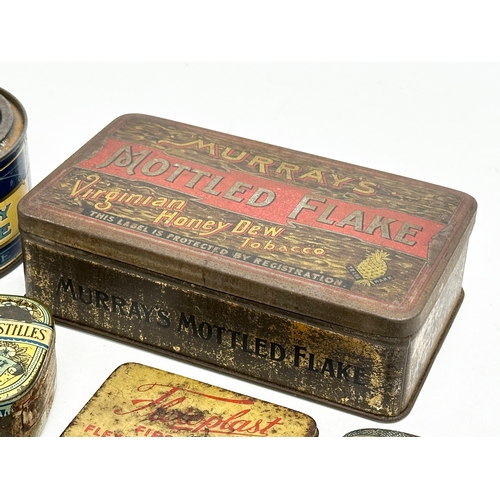 547 - A collection of vintage tins. Murray’s Mottled Flake Virginia Honey Dew Tobacco tin. Honey Brand Gro... 