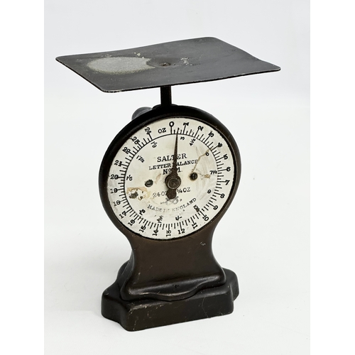 555 - 2 Late 19th Century Salter scales.