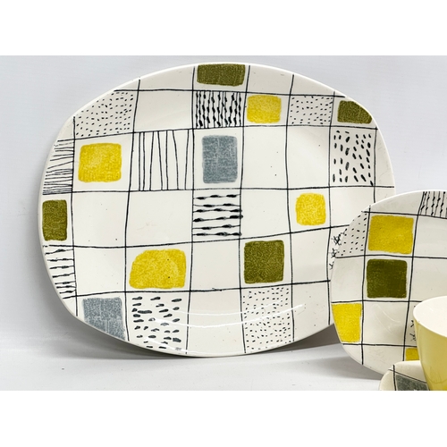 192 - Terence Conran. A 5 piece Mid Century “Chequers” dinner/tea service by Terence Conran for Mid Winter... 