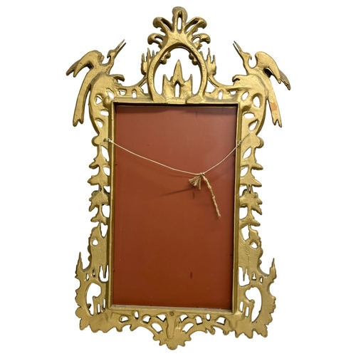 24 - A large Mid 20th century Georgian style gilt plastic framed mirror. 85x130cm