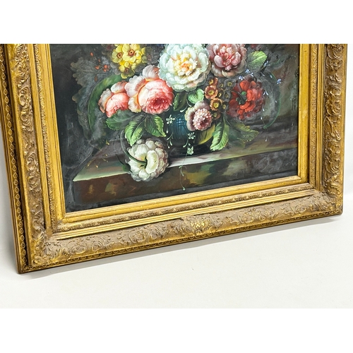 263 - A large Still Life oil on canvas in a good quality gilt frame. 50.5x61.5cm. Frame 70x80cm