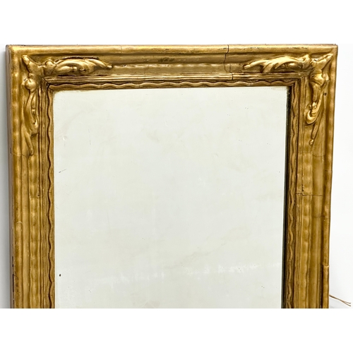 25 - A Late 19th Century Victorian gilt framed mirror. Good quality. 51x76cm.