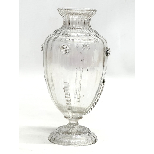 273 - An Early 20th Century iridescent glass vase. 18.5cm.