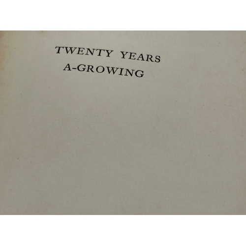 598 - Twenty Years A-Growing by Maurice O’Sullivan. 3rd edition. October, 1934.