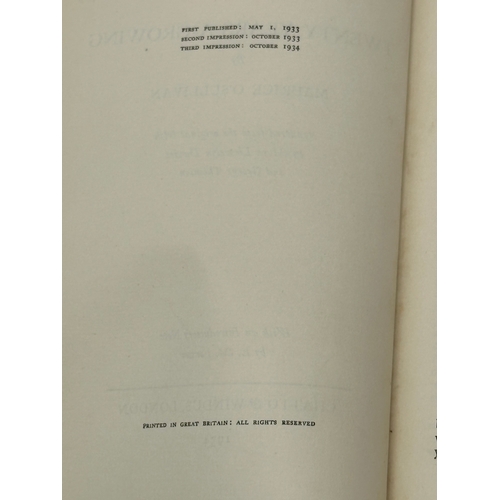 598 - Twenty Years A-Growing by Maurice O’Sullivan. 3rd edition. October, 1934.