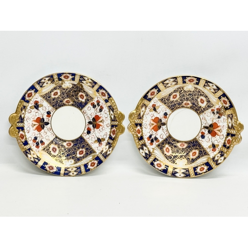 291 - A 19th Century Imari porcelain tea service. Red Crown Mark. Davenport/Derby. 16 pieces.