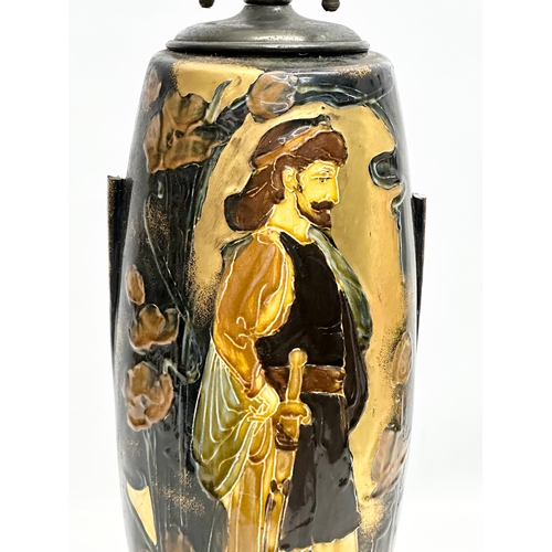 596 - Thomas Forester. A large Early 20th Century Art Nouveau ‘Rembrandt’ table lamp. Circa 1900. 66cm