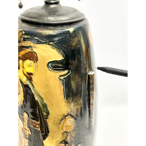 596 - Thomas Forester. A large Early 20th Century Art Nouveau ‘Rembrandt’ table lamp. Circa 1900. 66cm