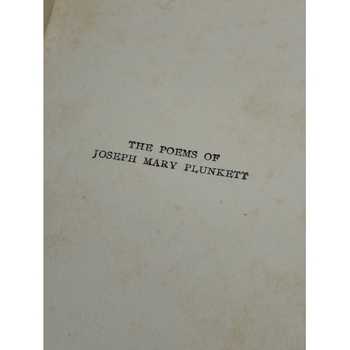 608 - The Poems of Joseph Mary Plunkett. Dublin, 1916. 1st edition.