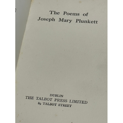 608 - The Poems of Joseph Mary Plunkett. Dublin, 1916. 1st edition.