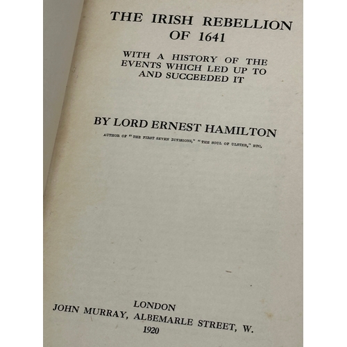 609 - The Irish Rebellion of 1641. By Lord Ernest Hamilton. 1920.