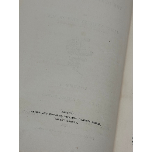 621 - Froude. History of England. 12 volumes. Excellent binding. 19th Century.