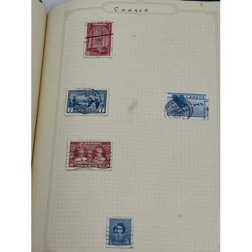 630 - A large collection of stamps in album. Not all pictured.