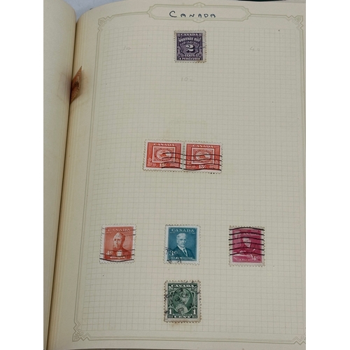 630 - A large collection of stamps in album. Not all pictured.