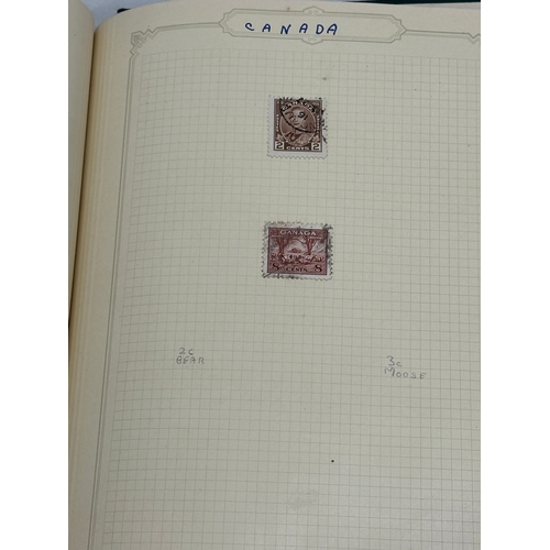 630 - A large collection of stamps in album. Not all pictured.