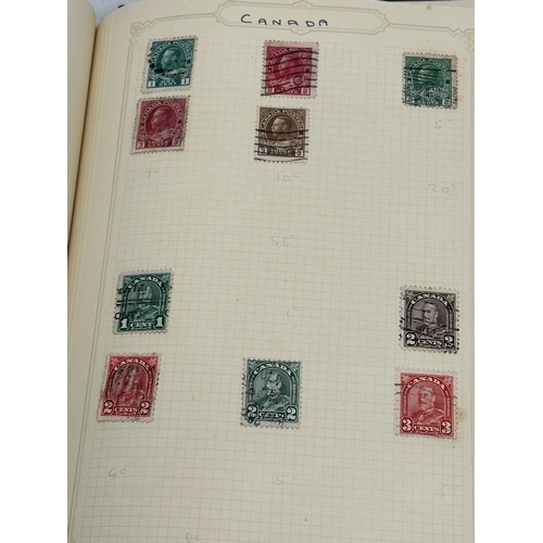 630 - A large collection of stamps in album. Not all pictured.