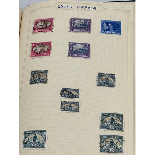 630 - A large collection of stamps in album. Not all pictured.