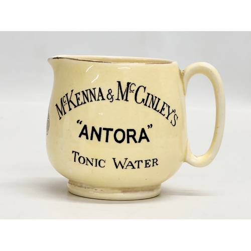 405B - A rare J. A. Campbell & Son McKenna & McGinley’s Grape Fruit Squash “Antora” Tonic Water jug. 10.5x7... 