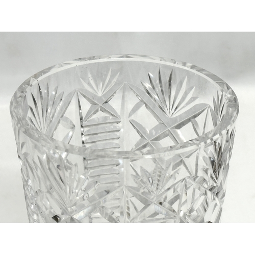 644 - A Waterford Crystal “Clare” vase. 12x20cm