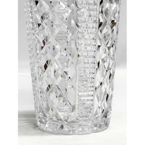 644 - A Waterford Crystal “Clare” vase. 12x20cm