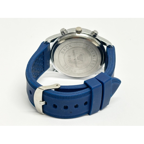 648 - An Emporio Armani 8186 watch with case