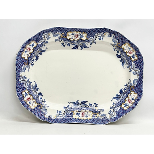 300 - A large 19th Century Copeland & Garrett meat platter. Circa 1833-1847. 53x40cm