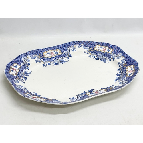 300 - A large 19th Century Copeland & Garrett meat platter. Circa 1833-1847. 53x40cm