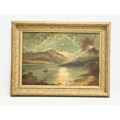 341 - A signed Late 19th/Early 20th Century oil on canvas. Signed J. L. Stoops. In original gilt frame. 51... 