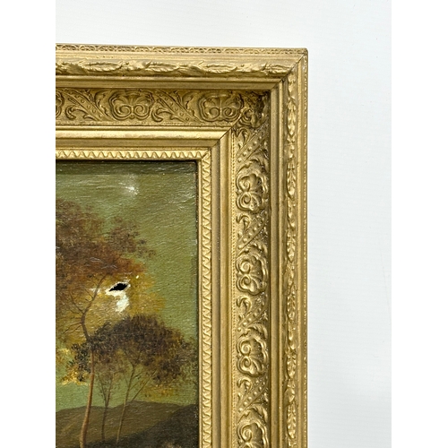 341 - A signed Late 19th/Early 20th Century oil on canvas. Signed J. L. Stoops. In original gilt frame. 51... 