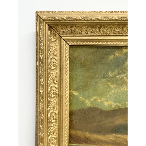 341 - A signed Late 19th/Early 20th Century oil on canvas. Signed J. L. Stoops. In original gilt frame. 51... 