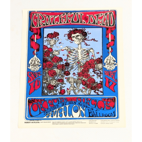 310 - A vintage Grateful Dead poster. Stanley Mouse and Alton Kelley - Avalon Ballroom promoted by Family ... 