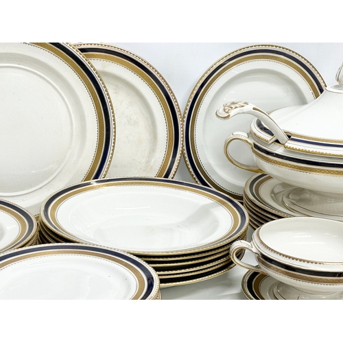 738 - A 55 piece Early 20th Century Booths Silicon China dinner service. Circa 1906-1910. Dinner plates, p... 