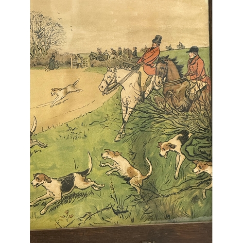 325 - Albert Ludovici (1820-1894) A watercolour drawing. Early 19th Century Hunting Scence. 58.5x38cm. 71.... 