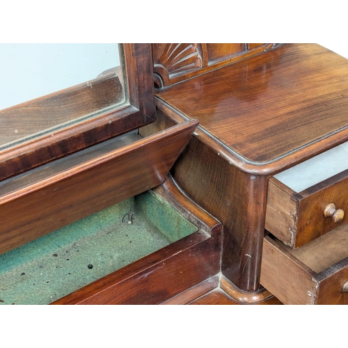 1104 - A Victorian mahogany duchess dressing table. Circa 1870-1880. 127x59x175cm(1)