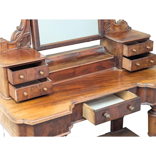 1104 - A Victorian mahogany duchess dressing table. Circa 1870-1880. 127x59x175cm(1)