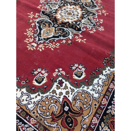 1060 - A vintage Middle Eastern style rug. 244x180cm(7)