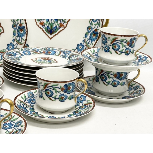 55C - Haviland & Co, Limoges. A rare 34 piece Early 20th Century tea service by haviland & Co, Limoges Fra... 