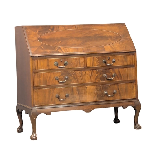 A large Early 20th Century style mahogany writing bureau on