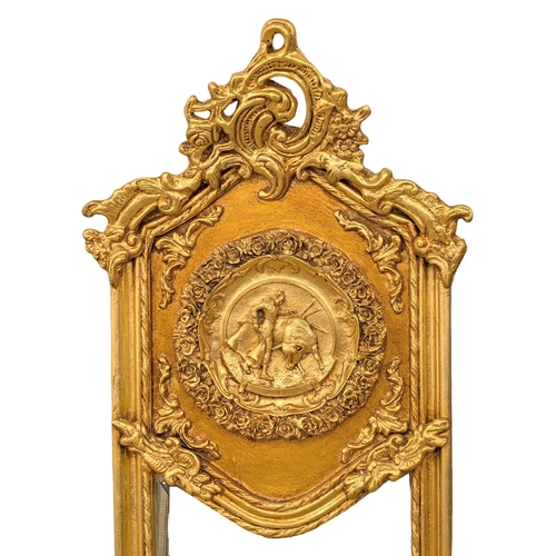 817 - An 18th Century style long gilt framed bevelled mirror
52x170cm