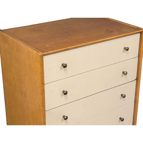 838 - A G-Plan 'Librenza' Mid Century teak tallboy chest of drawers. 61x41x128cm(1)