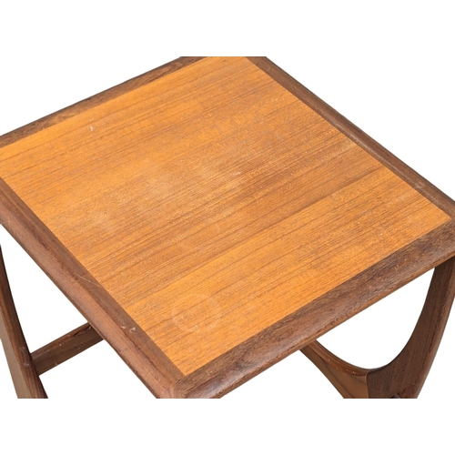 845 - A pair of G-Plan Mid Century teak 'Fresco' side tables. Largest 43x46x48cm