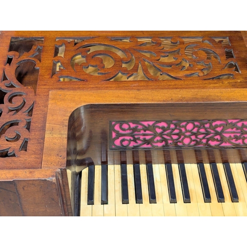 857 - An Early Victorian mahogany John Broadwood & Sons square piano. With paperwork. 182x82x90cm (2)