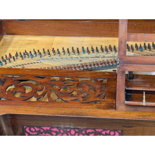 857 - An Early Victorian mahogany John Broadwood & Sons square piano. With paperwork. 182x82x90cm (2)