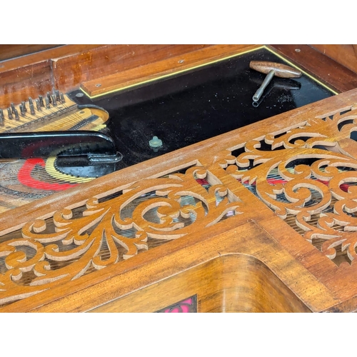 857 - An Early Victorian mahogany John Broadwood & Sons square piano. With paperwork. 182x82x90cm (2)