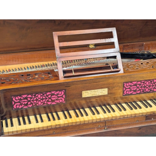 857 - An Early Victorian mahogany John Broadwood & Sons square piano. With paperwork. 182x82x90cm (2)