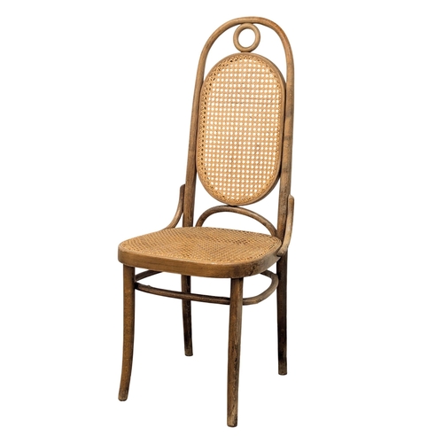 871 - A set of 5 vintage Bentwood chairs with Berger seats(1)