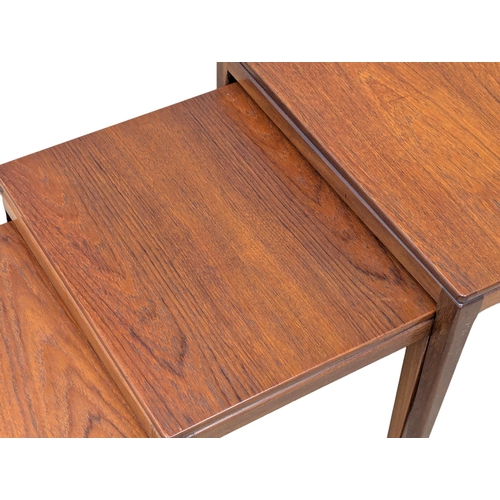 881 - A Mid Century teak nest of tables designed by Richard Hornby for Fyne Ladye. (2)