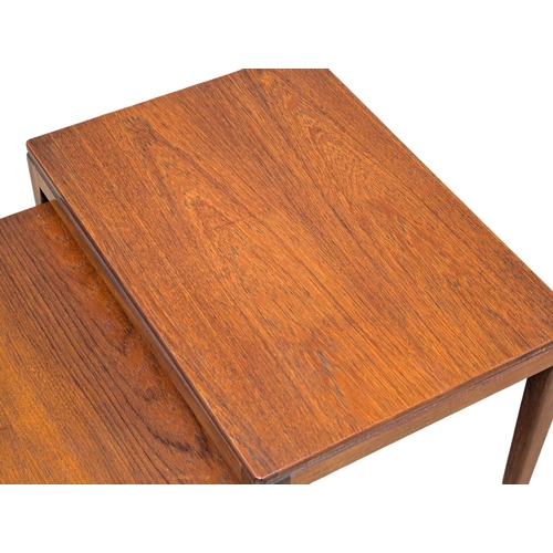 881 - A Mid Century teak nest of tables designed by Richard Hornby for Fyne Ladye. (2)