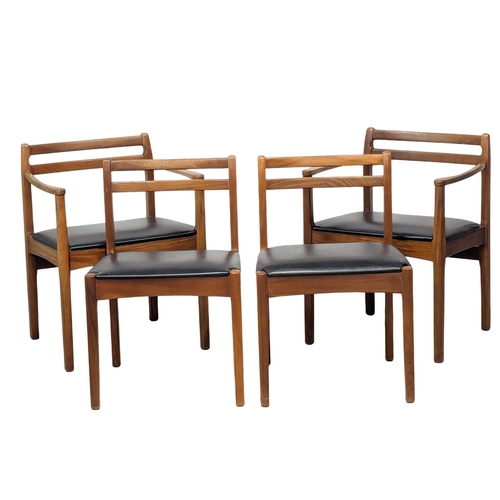 898 - A set of 4 Mid Century teak dining chairs.(11)