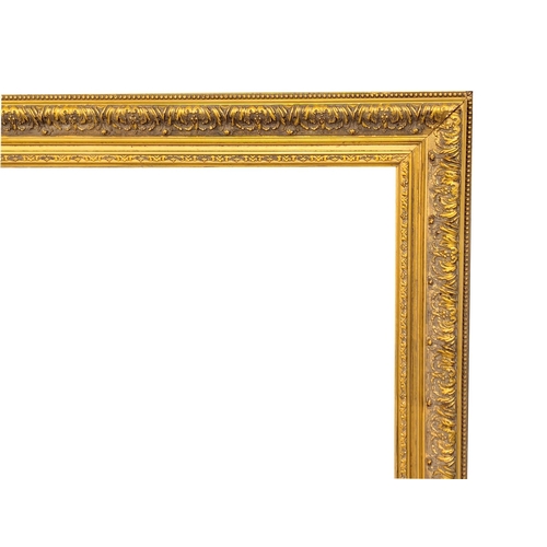 937 - A large gilt framed bevelled mirror. 108x139cm